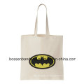 OEM Produce Customized Logo Printed Duty Natural Canvas Tote Beach Shopper Bag